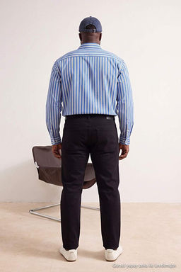 B_y_k Beden Lacivert Regular Fit Esnek Kuma_ Pantolon TMNSS26AR00005
