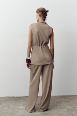 BUTTONED TWILL WAISTCOAT - Zara фото 5