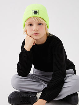 Bisiklet Yaka Basic Uzun Kollu Erkek ?ocuk Triko Kazak