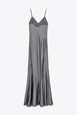 LONG SATIN DRESS - Zara фото 6
