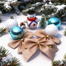 Набор новогодних украшений "Волшебство" (9шт х 22,5см)