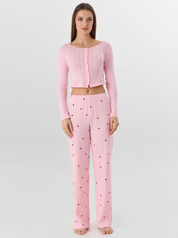 Жакет домашний женский укороченный розовый - Mark formelle фото 3