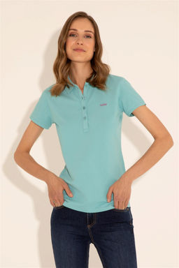 Женская мятная базовая футболка - U.s. polo assn фото 9