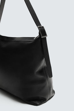 BOLSO SHOPPER PIEL LIMITED EDITION / Negro - Zara фото 5