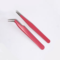 Пинцеты для наращивания ресниц, набор - 2 шт., МИКС