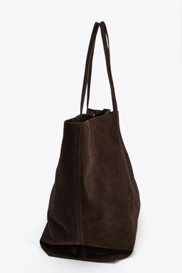 MAXI SUEDE TOTE BAG - Zara фото 6