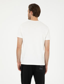 Beyaz Slim Fit Ti__rt - Pierre cardin фото 5