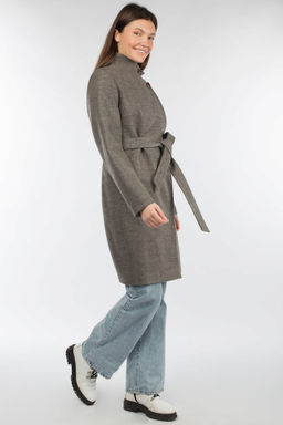 01-10259 Пальто женское демисезонное (пояс) - El podio фото 3