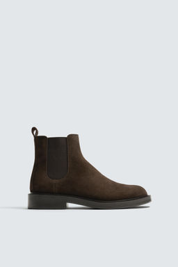 LEATHER CHELSEA BOOTS - Zara фото 11