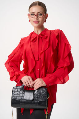 Рубашка Кристл (красный) - Эльза фото 10
