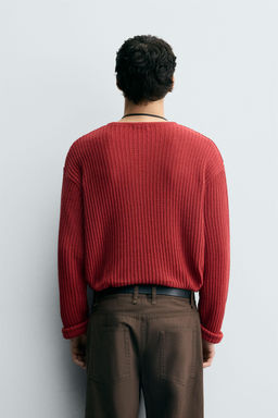 TEXTURED KNIT SWEATER - Zara фото 3