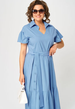 Платье EVA GRANT 7325П голубой