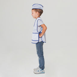 Карнавальный костюм Продавец, фартук, пилотка, рост 110-122 см, 4-6 лет - Simaland фото 2