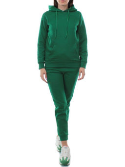 H108 GREEN Костюм спортивный женский (хлопок 90%, полиэстер 10%)