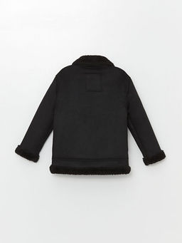 Ceket Yaka Erkek Bebek Deri G?r?n?ml? Mont - Waikiki фото 2