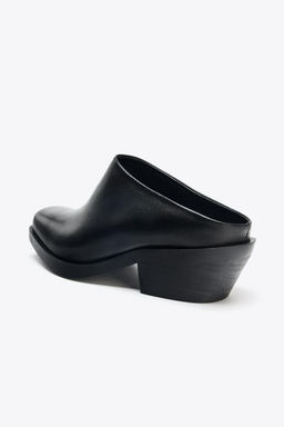 LEATHER BIKER CLOGS - Zara фото 14