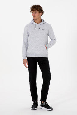 Erkek Regular Fit Kap__onlu _ardonlu A__k Gri Basic Sweatshirt - U.s. polo assn фото 4