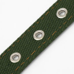 Ошейник брезентовый двухслойный, 59,5 х 2,5 см, хаки - Пижон фото 6