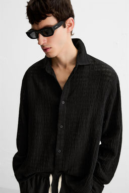 JACQUARD LINEN/COTTON SHIRT - Zara фото 7