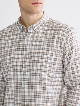 Regular Fit Ekose Gabardin Erkek G?mlek