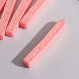 Цена за 5 шт. Сургуч для печати стержень «Персик», перламутр, 1.1×1.1×9 см