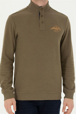 Мужской свитшот цвета хаки - U.s. polo assn фото 6