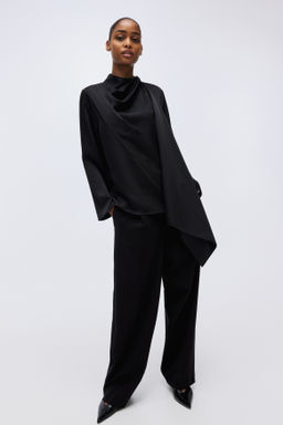 Blusa de sat?n con detalle de chal - H&m фото 4