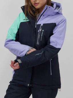 Горнолыжный костюм женский зимний фиолетового цвета 02818F - Mtforce фото 5