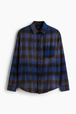 Camisa en mezcla de algod?n Relaxed Fit
