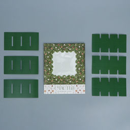 Цена за 5 шт. Коробка под 16 конфет с ячейками «С Новым годом» 17.5×17.5×3.5 см