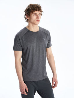 Bisiklet Yaka Erkek Spor Ti??rt