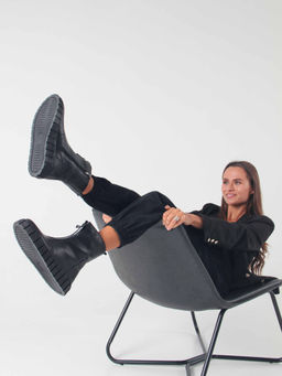 Ботинки 365.L.1918bl.Black/Шерсть