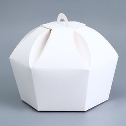 Цена за 5 шт. Универсальная подарочная коробка складная, 10×10×13 см, белая