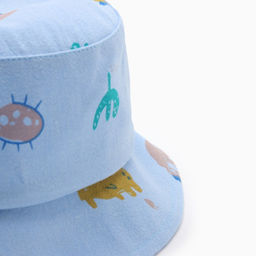 Панама детская MINAKU «Монстрики», размер 48-50, голубая