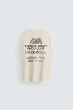PRINTED KNIT TANK TOP - Zara фото 8