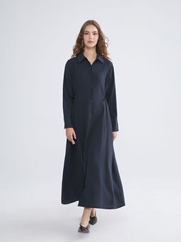 Modal Kar???ml? G?mlek Elbise