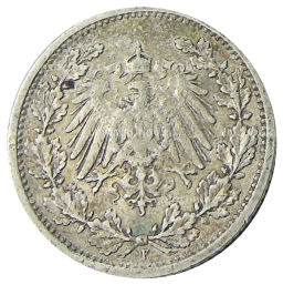 1/2 марки 1906 года F Германия