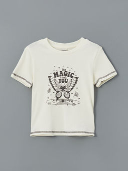 Bisiklet Yaka K?z ?ocuk Ti??rt