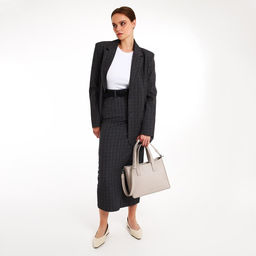 Сумка женская TEXTURA, тоут, средний размер, цвет бежевый  фото 8