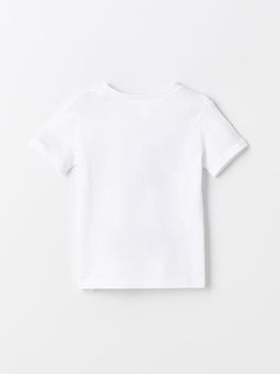 Bisiklet Yaka Bask?l? Erkek Bebek Ti??rt - Waikiki фото 2