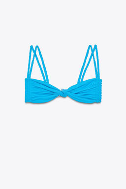 DOUBLE BRAIDED STRAP BIKINI TOP - Zara фото 3