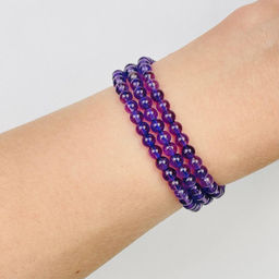 Бусины для украшений из Аметиста (84 бусины)