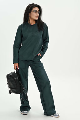 Брюки из мягкой эко замши