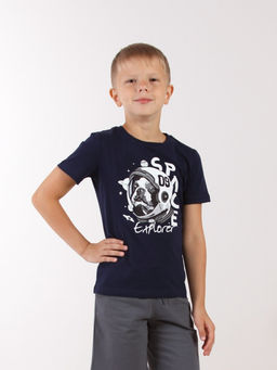 CRB wear / CWKB 63956-41 Футболка для мальчика ,темно-синий/Ex.Cherubino