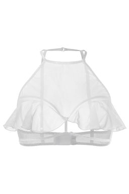 Эротический бралетт Erolanta Karen с открытой грудью, белый (46-48)  фото 8