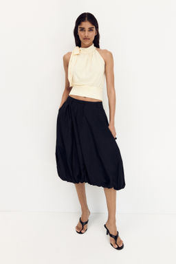 Top de crep? con cuello fular - H&m фото 4