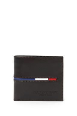 Мужской коричневый кошелек Неожиданная скидка в корзине