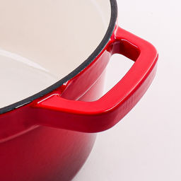 40627 Кастрюля чугун 2,6 л эмаль/покрытие красная MB (х2) - Mayer&boch фото 5