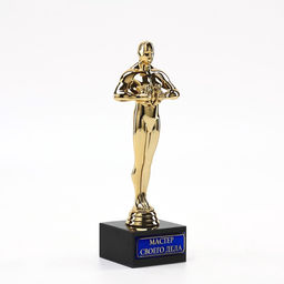 Кубок наградная фигура Мастер своего дела, оскар, пластик, подставка камень, 18 см