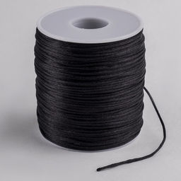 Шнур нейлоновый на бобине d=2 мм, L=100 м, чёрный